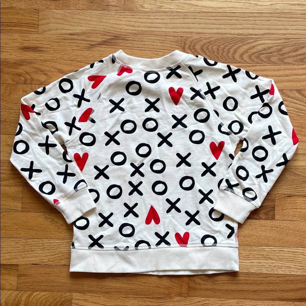 Hanna Andersson Valentines Print Sweatshirt In French Terry - Picture 9 of 11